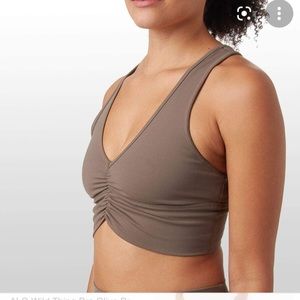 Alo yoga olive branch wild thing bra